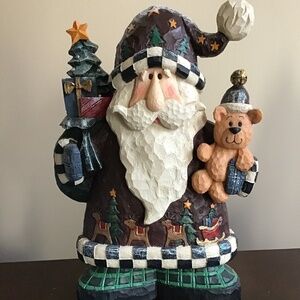 Vintage Resin Santa